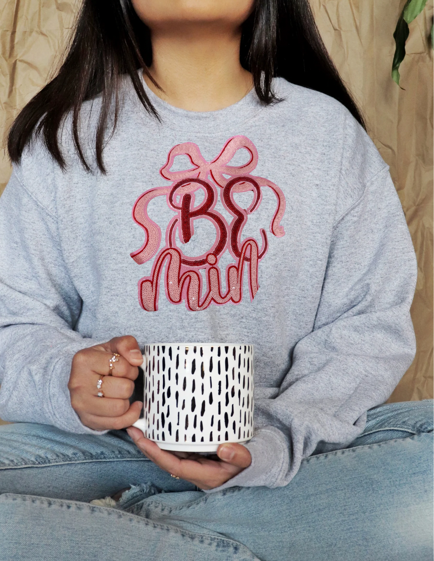 Be Mine Patch Crew Sweater