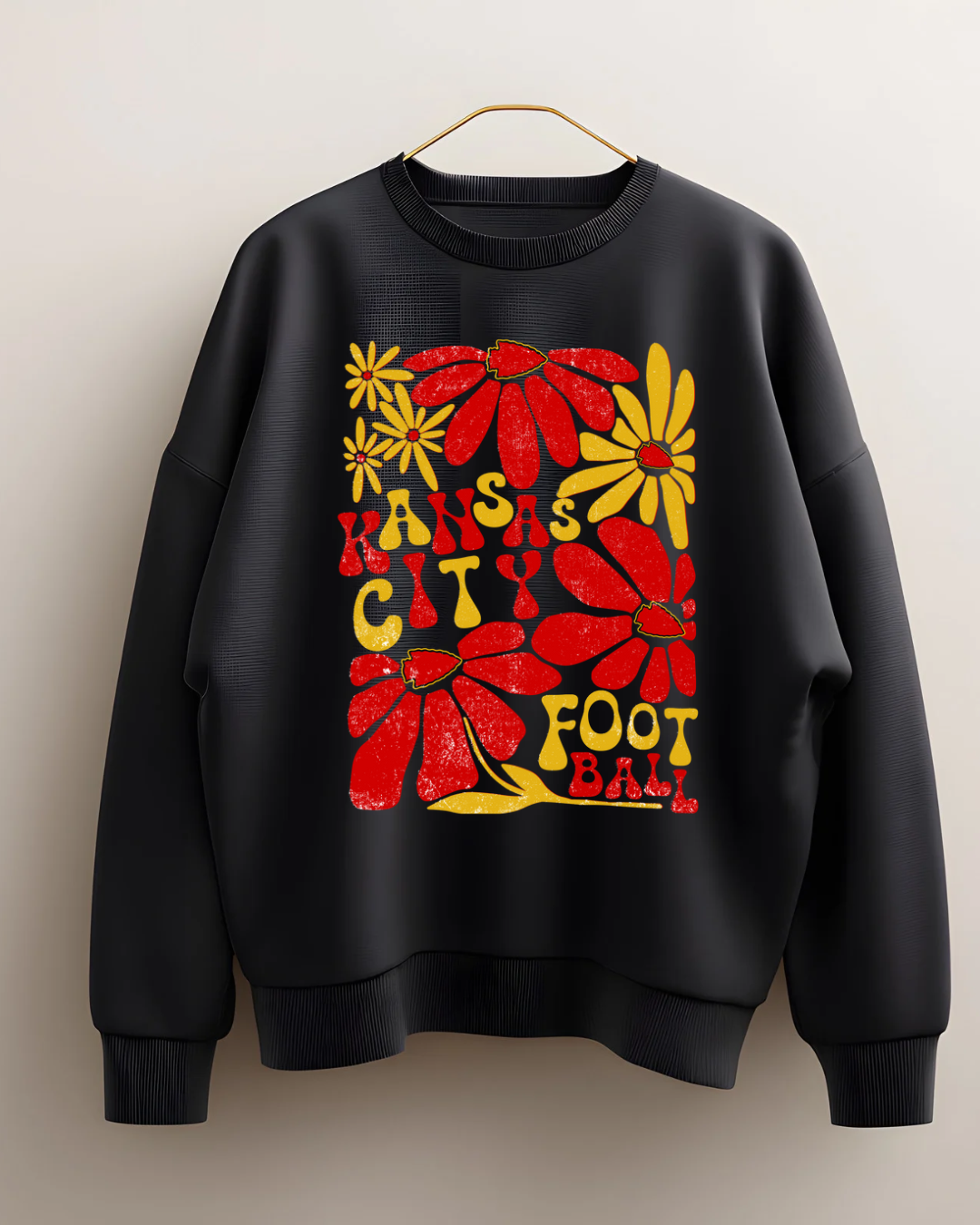 Floral Red & Gold