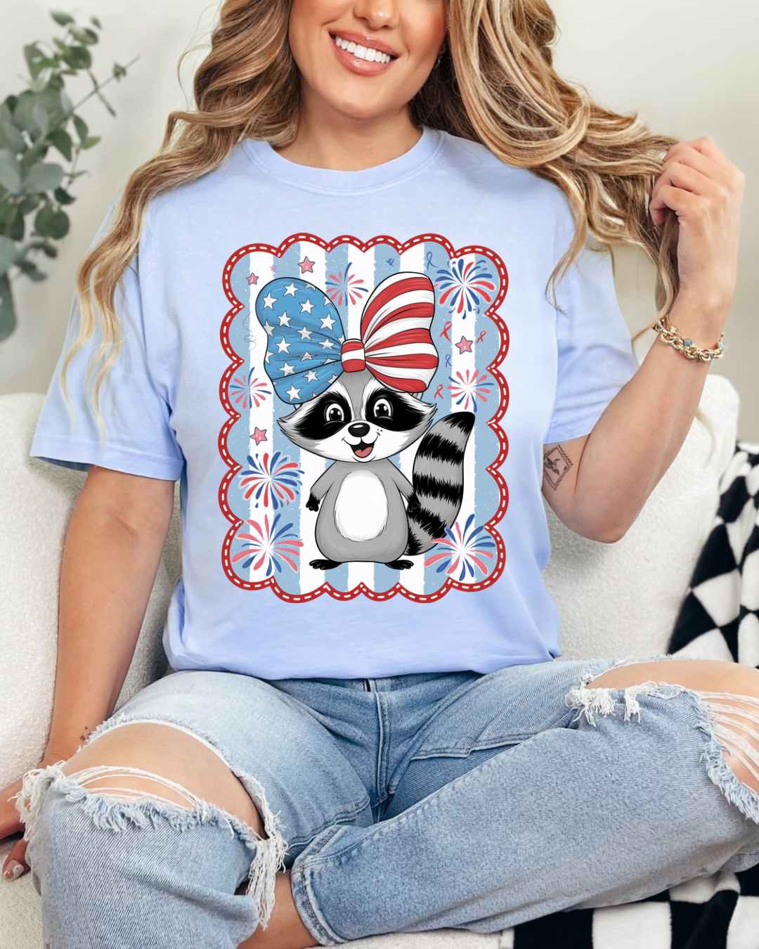Patriotic Raccoon