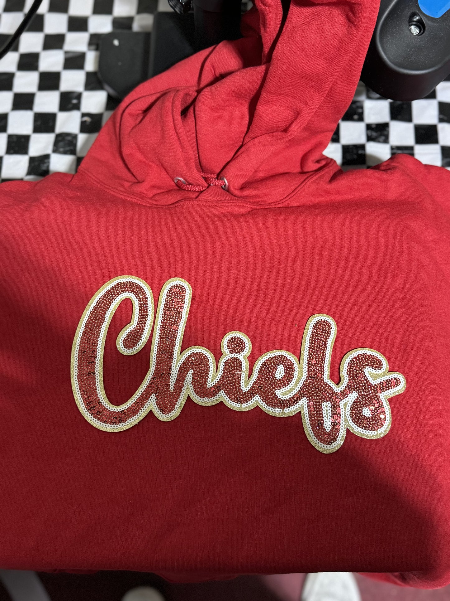 Sequin Patch Hoodie