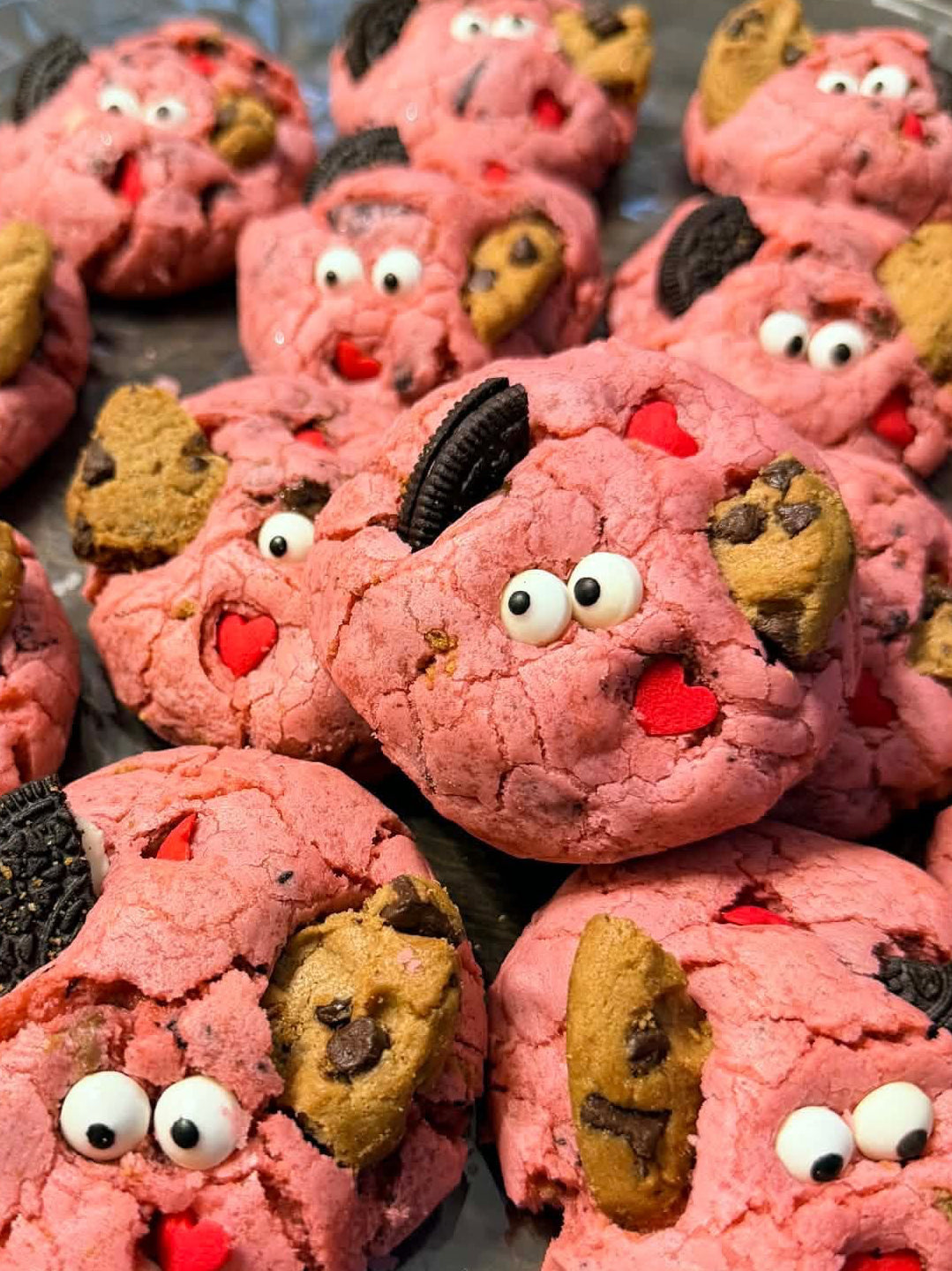 Pink Cookie Monster Cookie