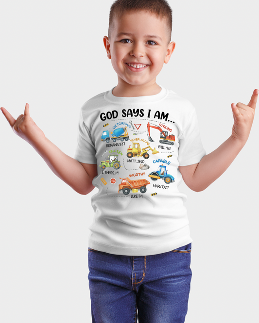 God Says I Am - Construction Trucks
