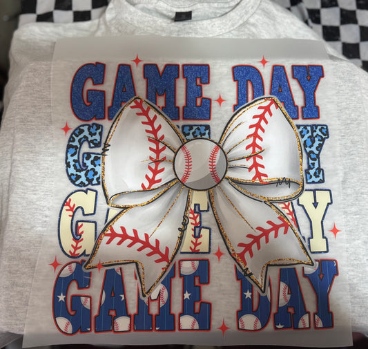 Game Day Baseball Bow