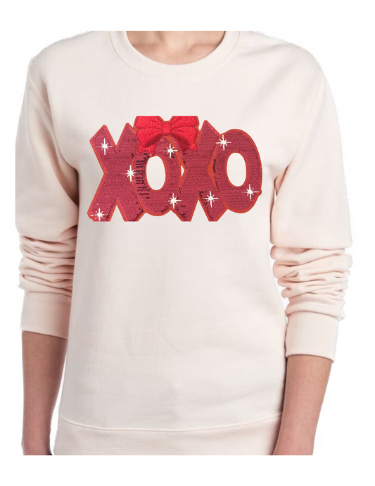 Xoxo Patch Crew Sweater