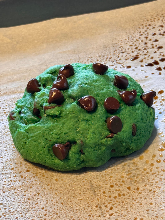 Stuffed Mint Chocolate Chip Cookie