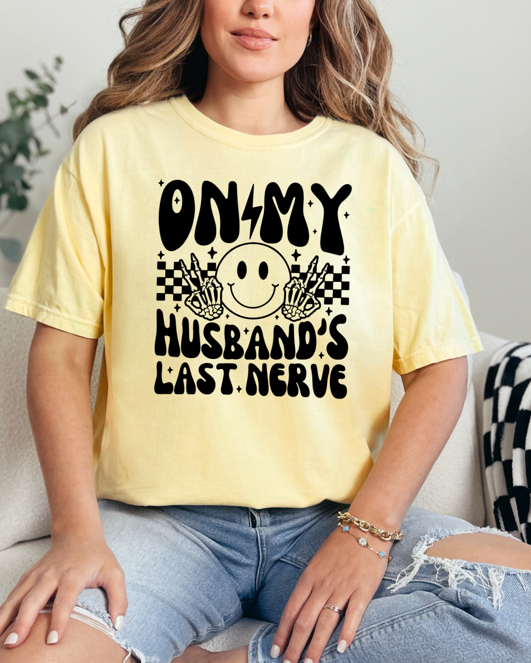 On my husbands last never