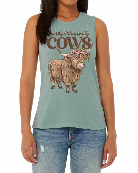Easily Distracted by Cows Tank