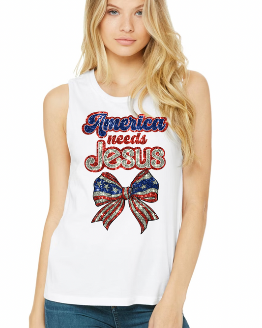 America needs Jesus Tank