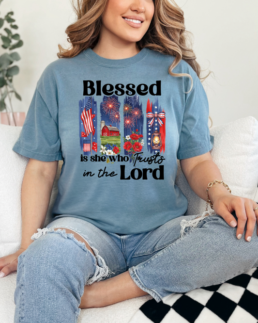 Blessed is she who trusts in the Lord