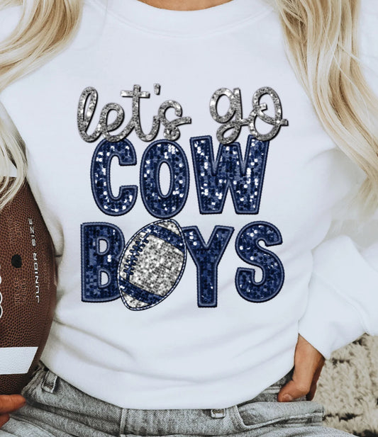 Sequin Patch Crew Sweater