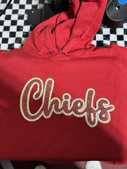 Sequin Patch Hoodie